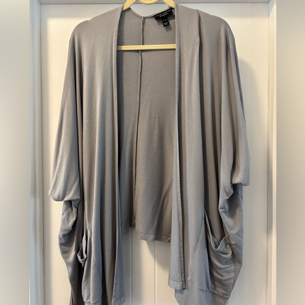 Susan Graver Cocoon Throw Over Piece with Pockets Size XL Oversized